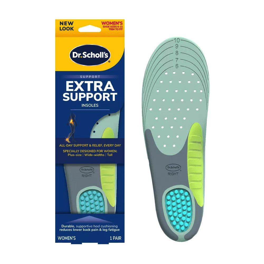 Dr Scholls Extra Support Pain Relief Orthotics Trim To Fit Inserts Insoles For Women, Size 6-11, 1 pair